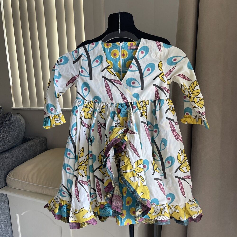 Jelly The Pug faux wrap ruffle Layers Dress 5 - Picture 2 of 8
